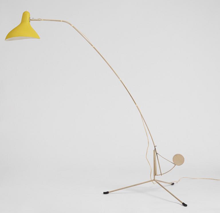 Bernard Schottlander, golvlampa 'Mantis', utförd på licens av Bergboms, Malmö 1950-tal.