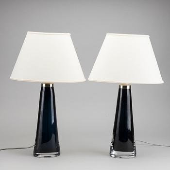 A  COUPLE OF ORREFORS LAMPS, CARL FAGERLUND.