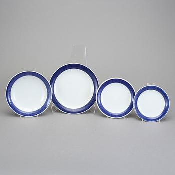 SERVIS, 50 delar, porslin. "Koka Blå", Hertha Bengtsson, Rörstrand.