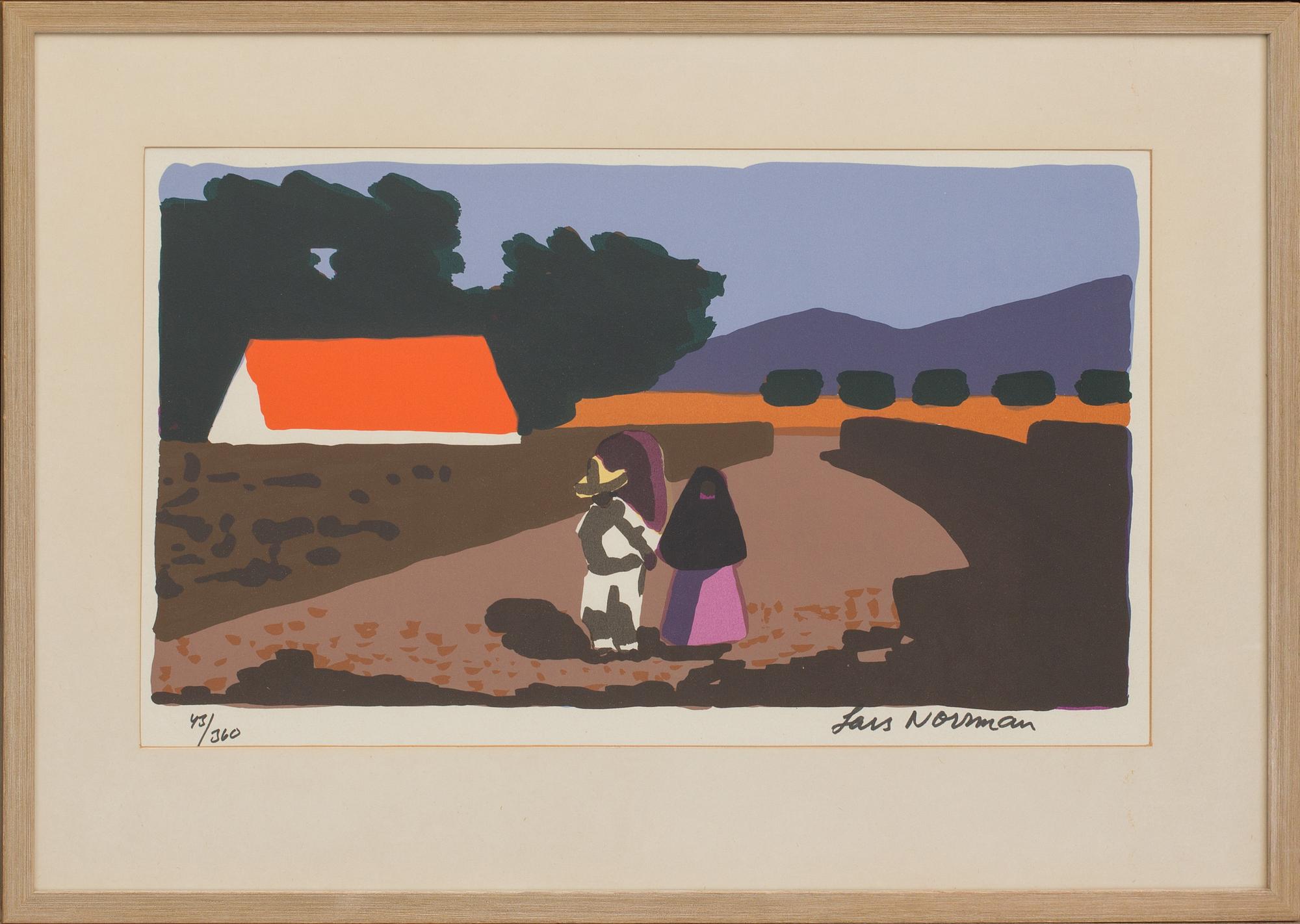 LARS NORRMAN, litograph in color, signed and numbered 43/360