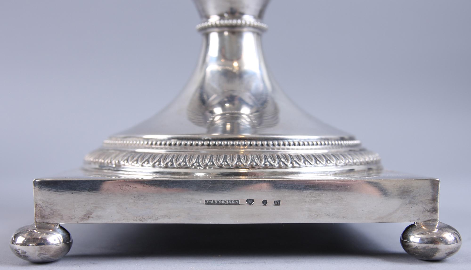 JARDINIERE, silver och glas, J.Andersson, Stockholm, 1904,
