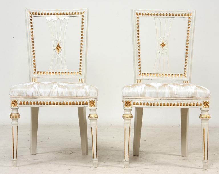 STOLAR, 2 st, gustavianska, trol Lindome. 1700/1800-tal.