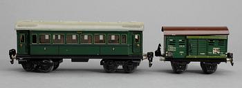 TÅGSET, Märklin Tyskland 1930-tal. 0-skalan. Lok märkt G.R66 12920.