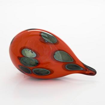 Oiva Toikka, a glass "Firebird", signed O. Toikka Nuutajärvi.