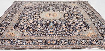 A Keshan rug, approx. 370 x 297 cm.