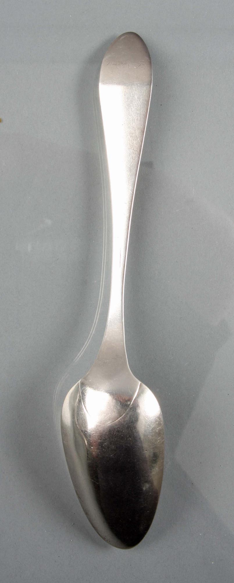 MATSKEDAR, 6 st, silver, trol. Jacob Gustaf Bursell, Jönköping.