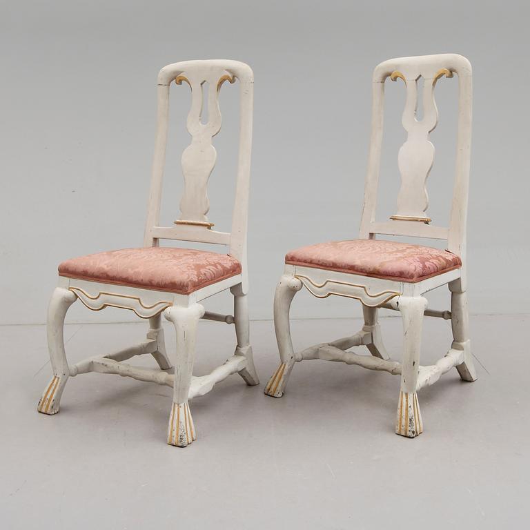 STOLAR, 1 par, barock, 1700-tal.