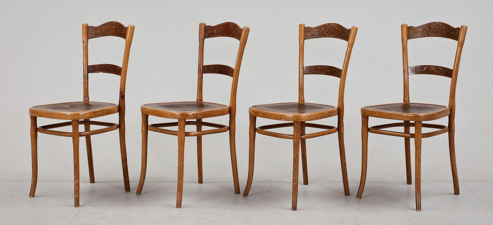 STOLAR, 4st, Thonet, 1900-talets första hälft.