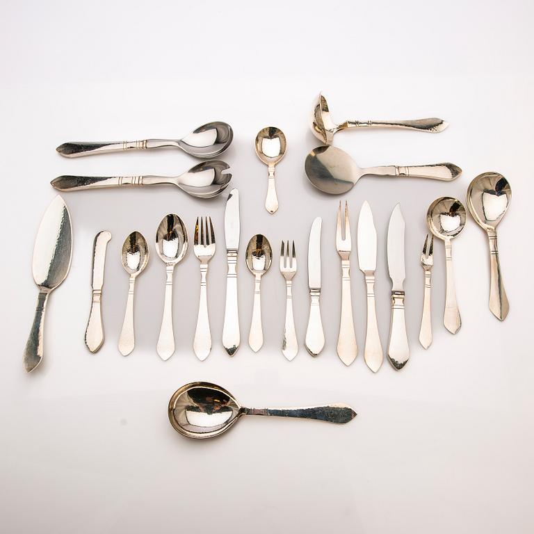 Georg Jensen, Cutlery service, silver, 107 pieces, "Antique/Continental", Denmark.