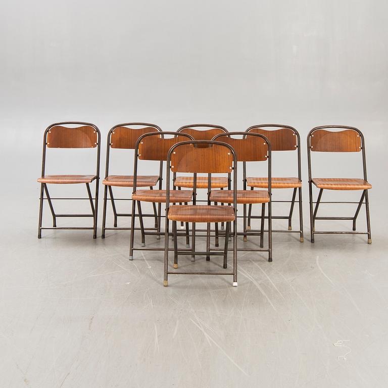 Chairs / folding chairs, 8 pcs, 1950s.