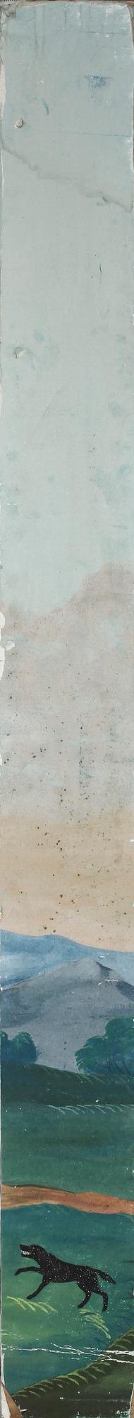 MÅLAD TAPET, 16 delar, 1800-tal.