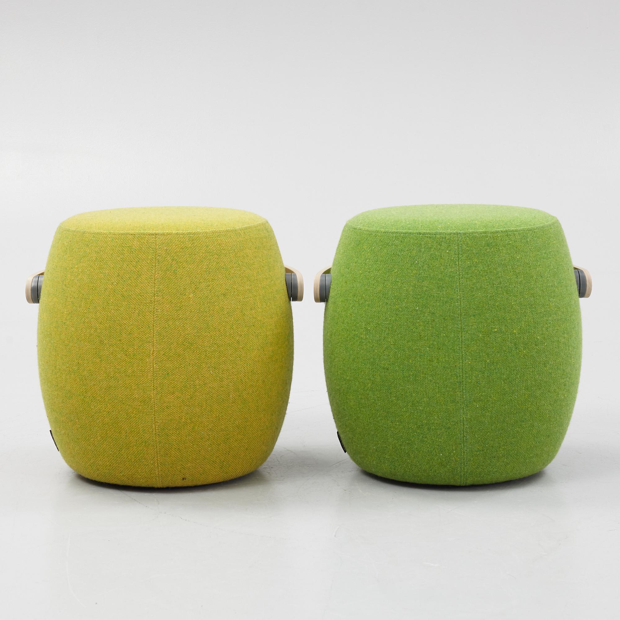 Mattias Stenberg, sittpuffar, ett par, "Carry on", Offecct.