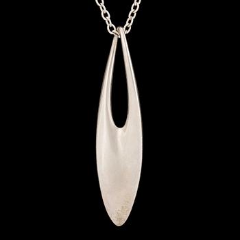 A sterling silver "Zephyr" pendant by Regitze Overgaard, for Georg Jensen, Denmark, after 1945.