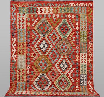A rug, Kelim, ca. 204 x 143 cm.
