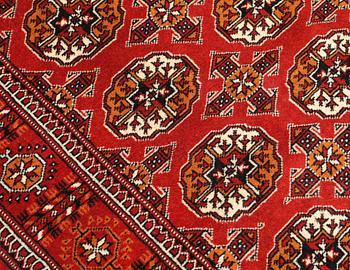 A runner,Turkmenistan, approx. 295 x 90 cm.