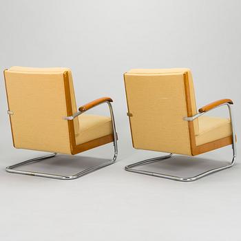 Pauli Blomstedt, a pair of 1930s armchairs and table for Merivaara Ltd.