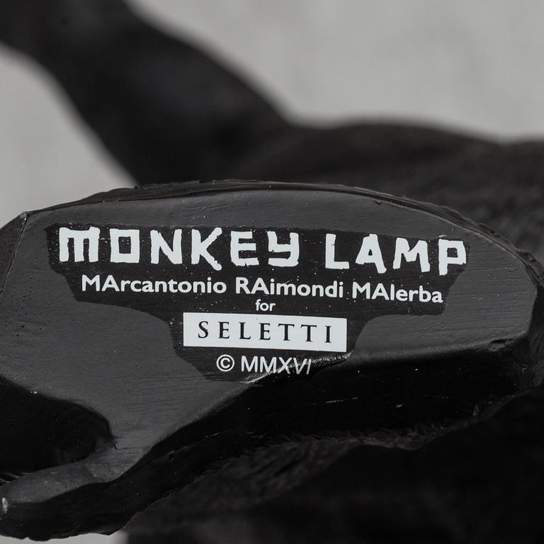 SELETTI, three Monkey lamps, design Marcantonio Raimondi Malerba.