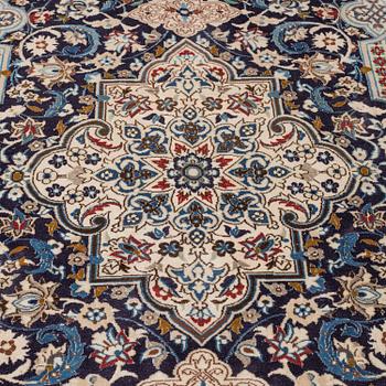 A CARPET, Nain, part silk, ca 258,5 x 165 cm.
