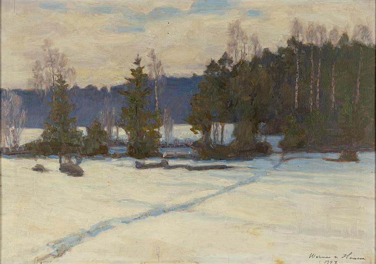 Werner von Hausen, Winter Landscape.