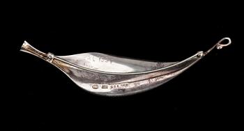 BROSCH, silver, Vivianna Torun Bülow Hübe för George Jensen, Danmark. 1900-talets andra hälft. 27 gram.