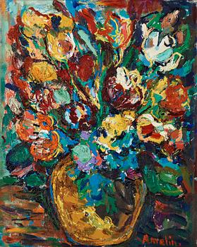 31. Albin Amelin, Still life with flowers.