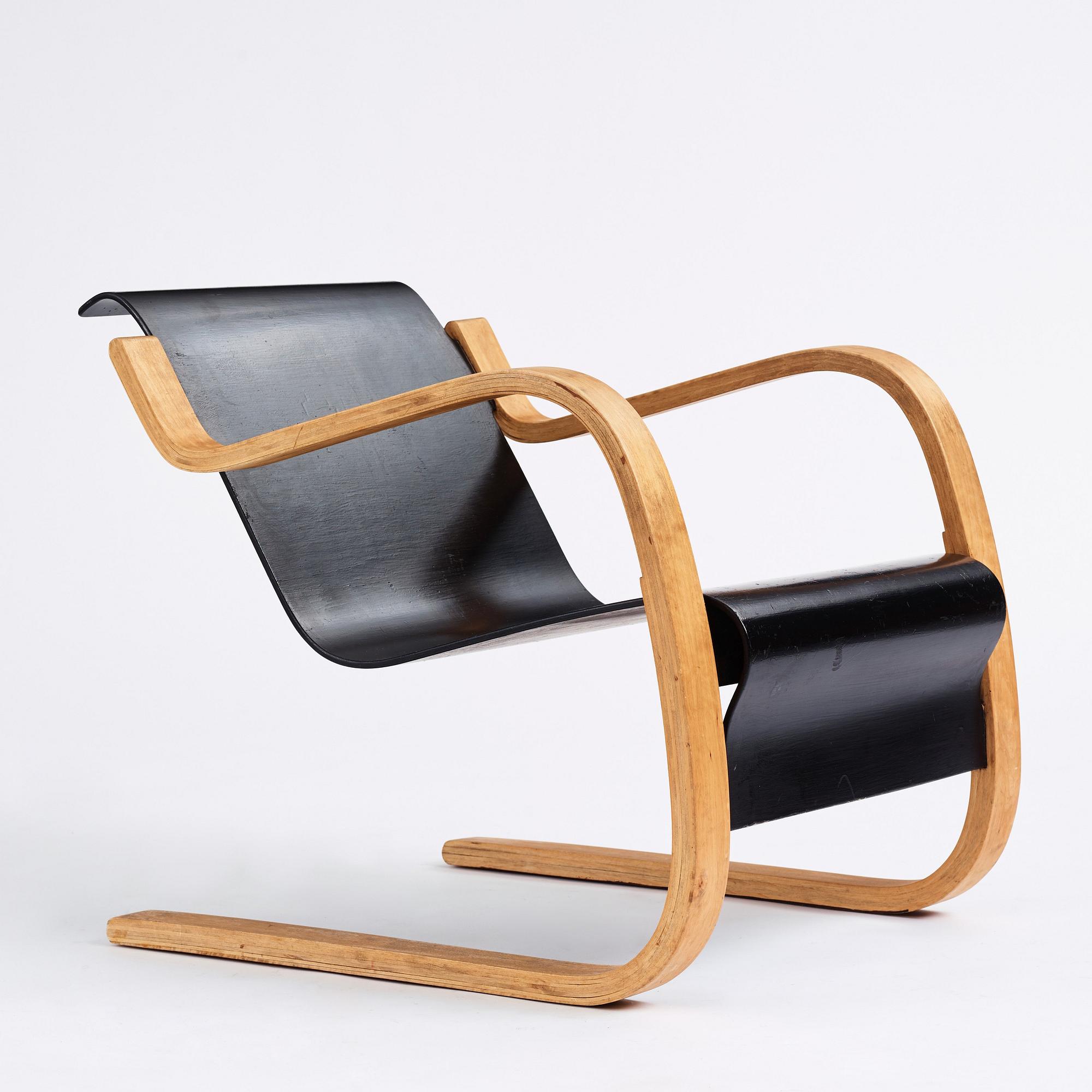 Alvar Aalto, a 'model 31' armchair, produced by O.y Huonekalu-ja Rakennustyötehdas, Finland or Aalto Design, Swedish Artek Hedemora.