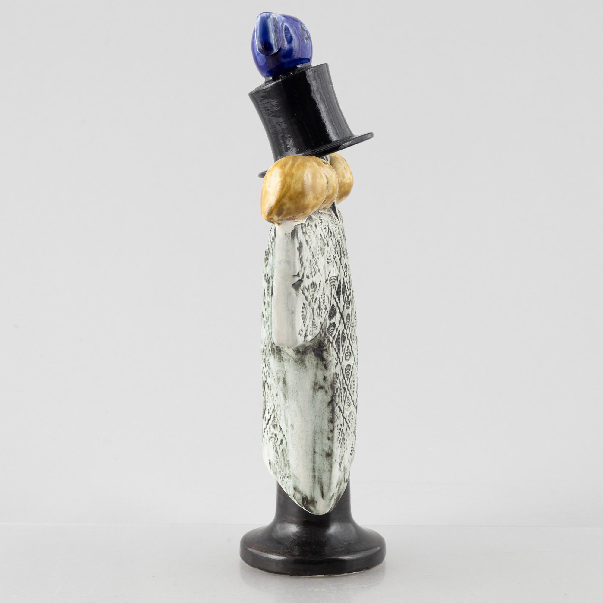 Lisa Larson, a 'Fågelskrämma' figurine, Gustavsberg, 1970-71.