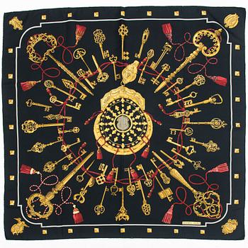 HERMÈS, "Les Clefs", scarf.