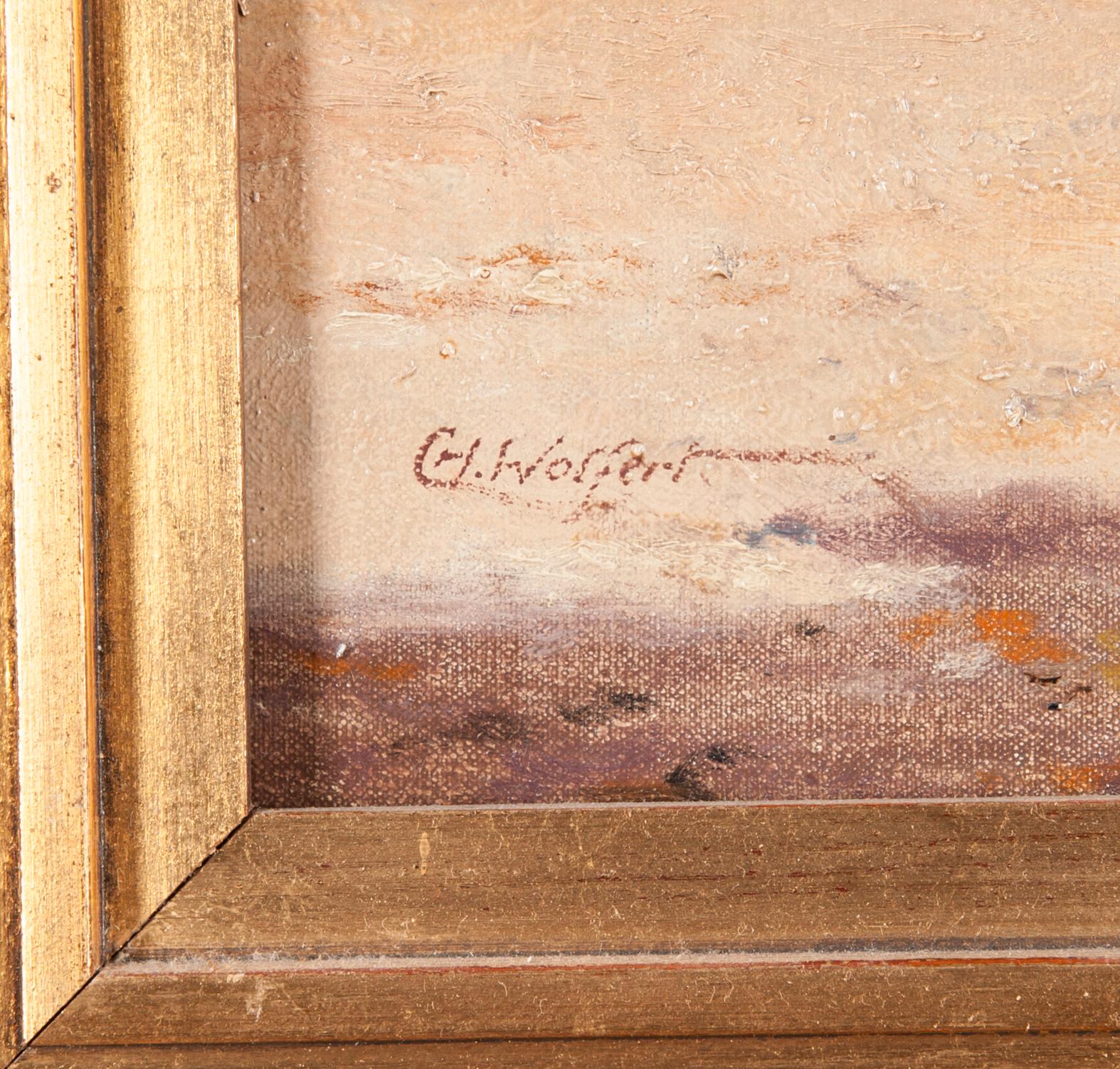 CHARLES WOLFERT, olja på duk, 1900-talets första hälft.