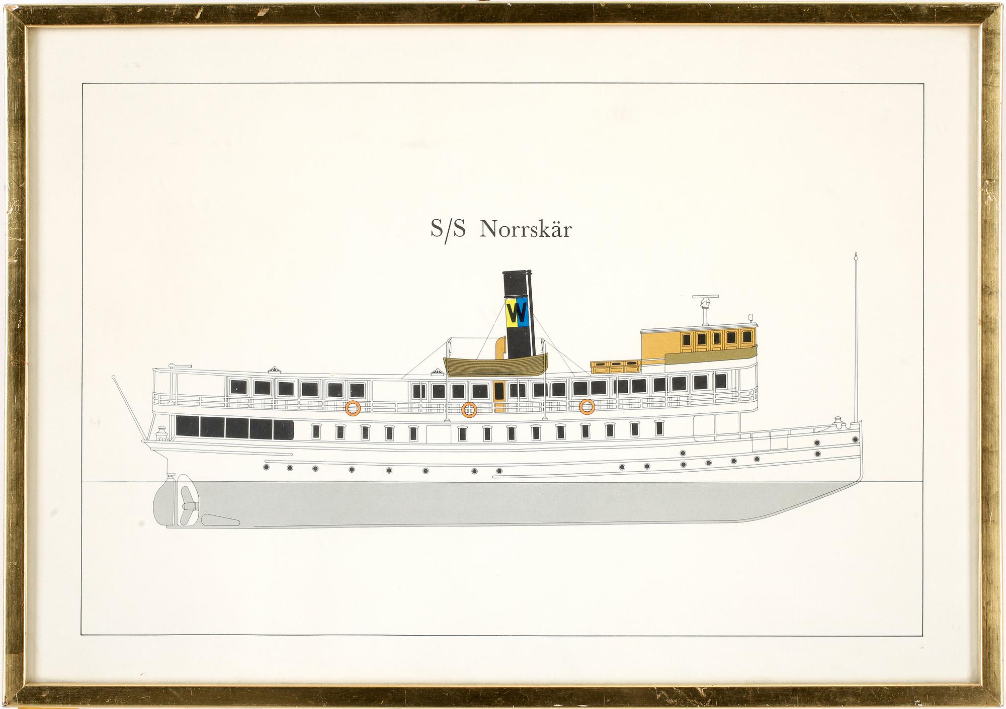 KOLORERADE TRYCK, 2 st, 1900-talets mitt - andra hälft.