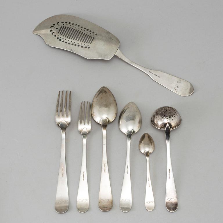 A Norwegian 20th century set of silver flatware, 51 parts. Marks of Theodor Olsen. Weight 2560 g.