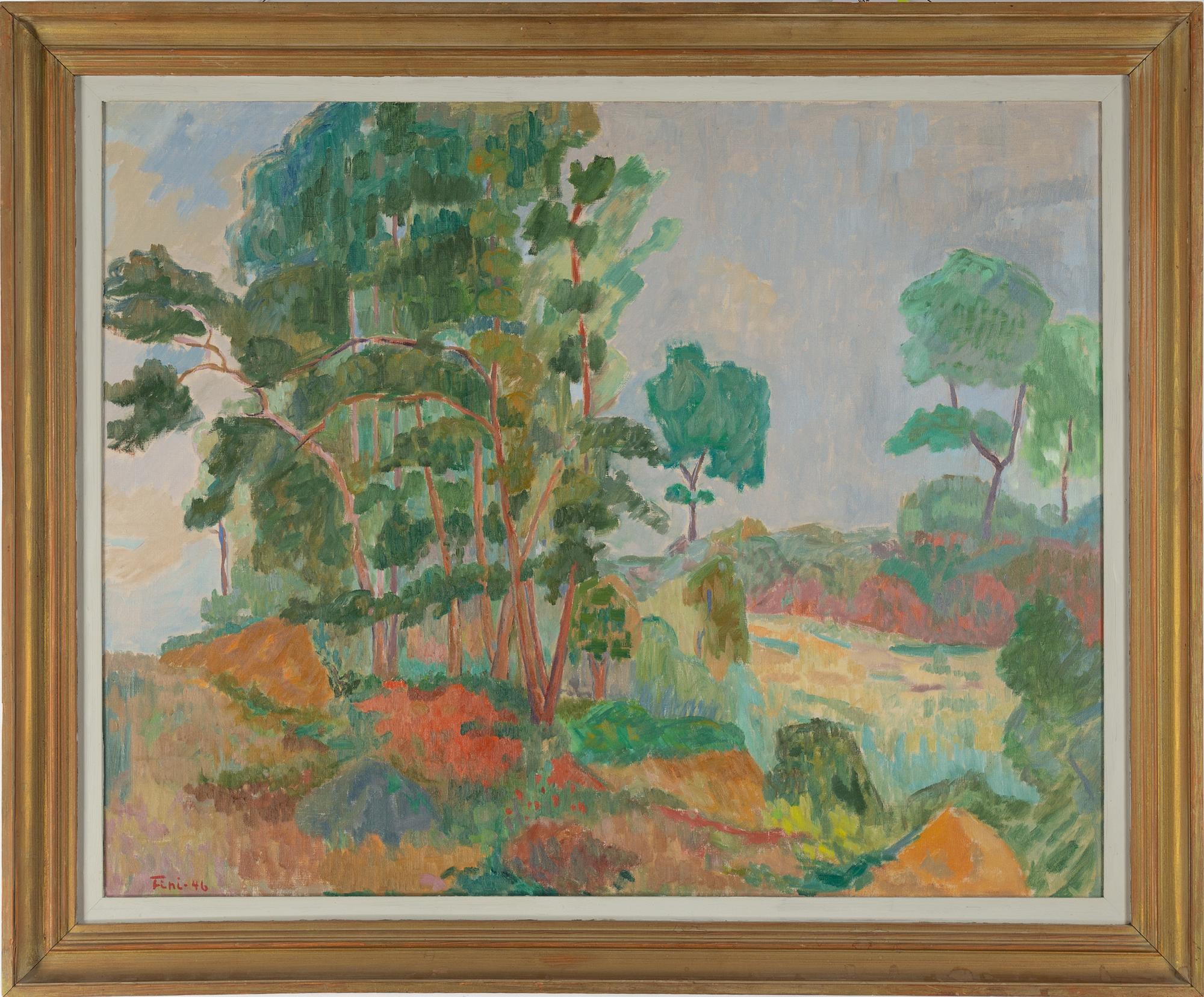 FINN NIELSSEN, oil on canvas, signed and dated -46.