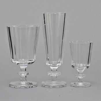 GLASSERVIS, 71 delar, Karlberg, Elis Bergh, Kosta, 1900-tal.