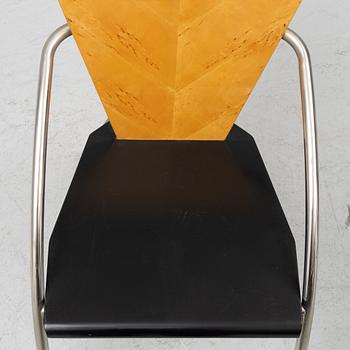Klaus Wettergren, karmstolar, ett par, "Sitting Sculpture", Palk Design Centre, Helsingborg, sent 1900-tal.