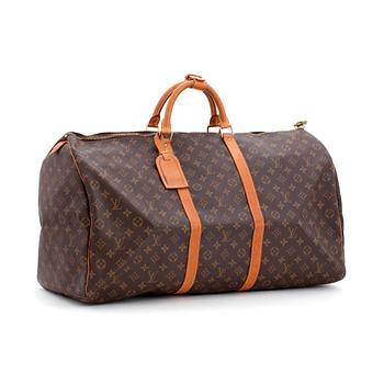 244. LOUIS VUITTON, a monogram canvas weekendbag, "Keepall  60".