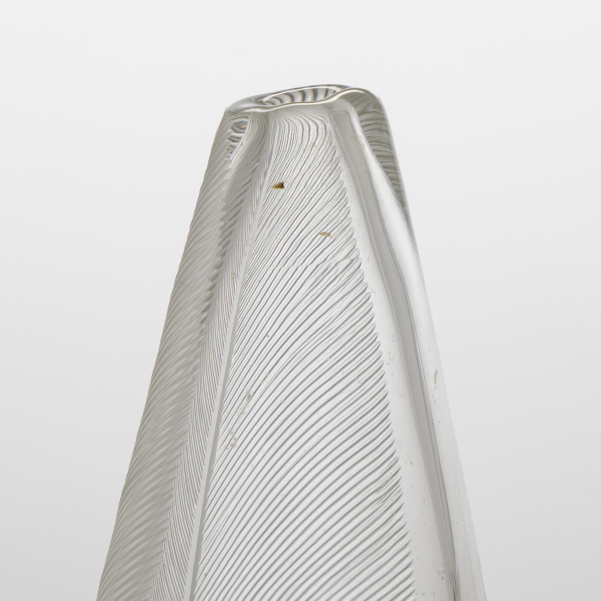Tapio Wirkkala, A 'Sulka' Glass Vase, signed Tapio Wirkkala iittala -58.