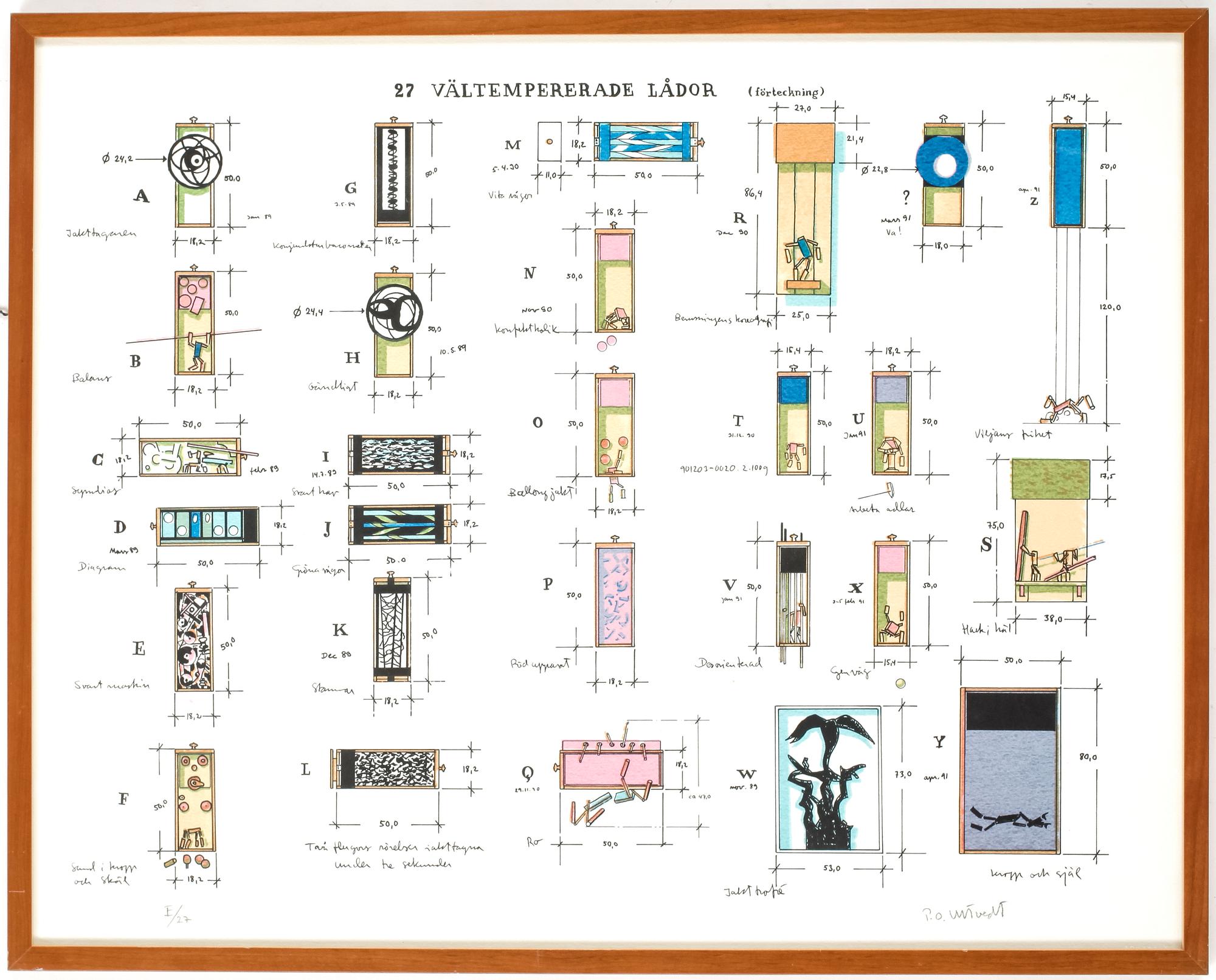 PER OLOF ULTVEDT, färglitografi, signerad och numrerad E/27.