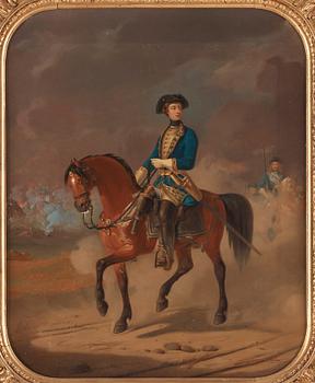 636. Henrik Theodor Lundh, Karl XII till häst (1682-1718).