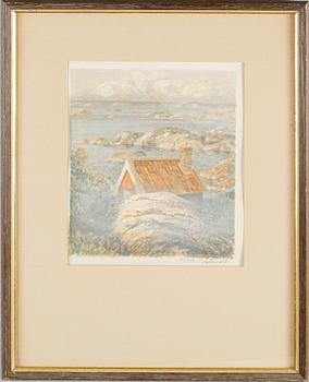 Roland Svensson · ROLAND SVENSSON, färglitografi, signerad och numrerad 181/350.