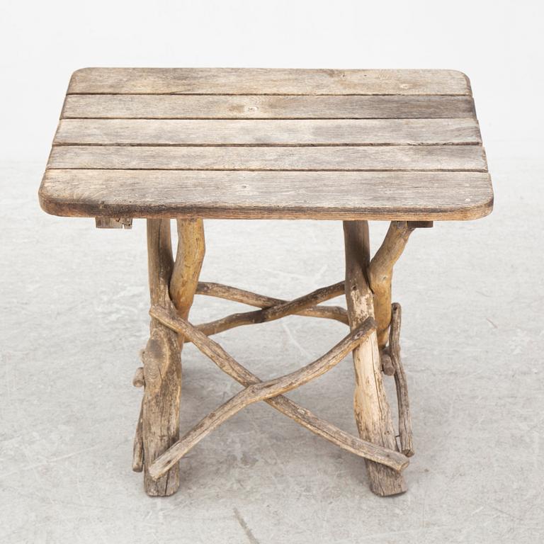 Trädgårdsmöbel för barn, 4 delar, 1900-talets andra hälft.