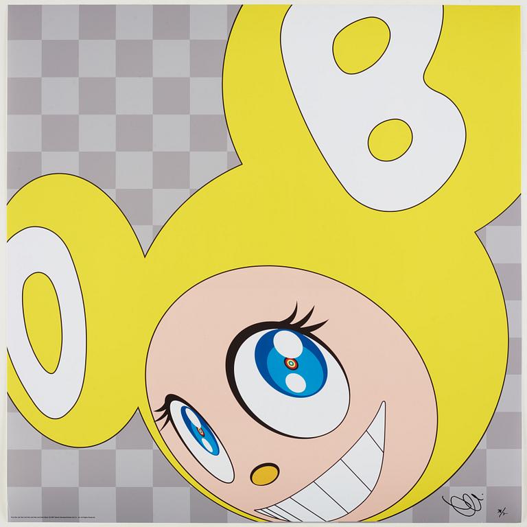 Takashi Murakami, "And then and then and then and then and then (yellow)".