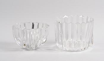 GLASSKÅLAR, 2 st, Orrefors.