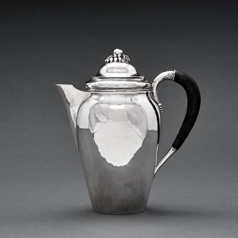 Georg Jensen, an 830/1000 silver coffee pot, Copenhagen 1919, design 251.