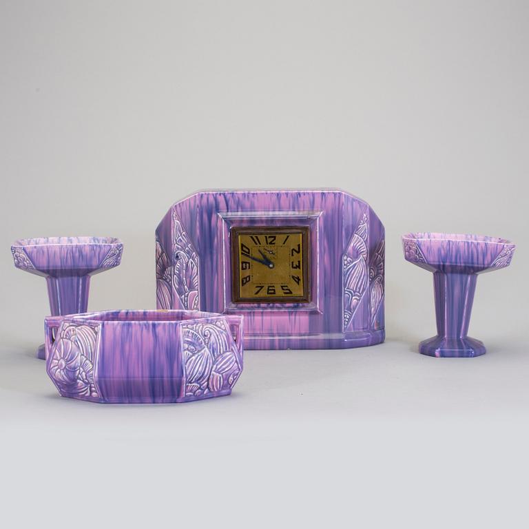 BORDSGARNITYR, 4 delar. Art Noveau, 1900-talets början.