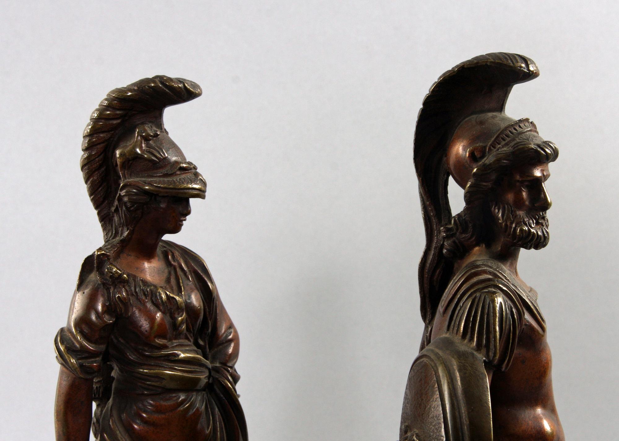 SKULPTURER, ett par. Antikiserande, 1900-tal.