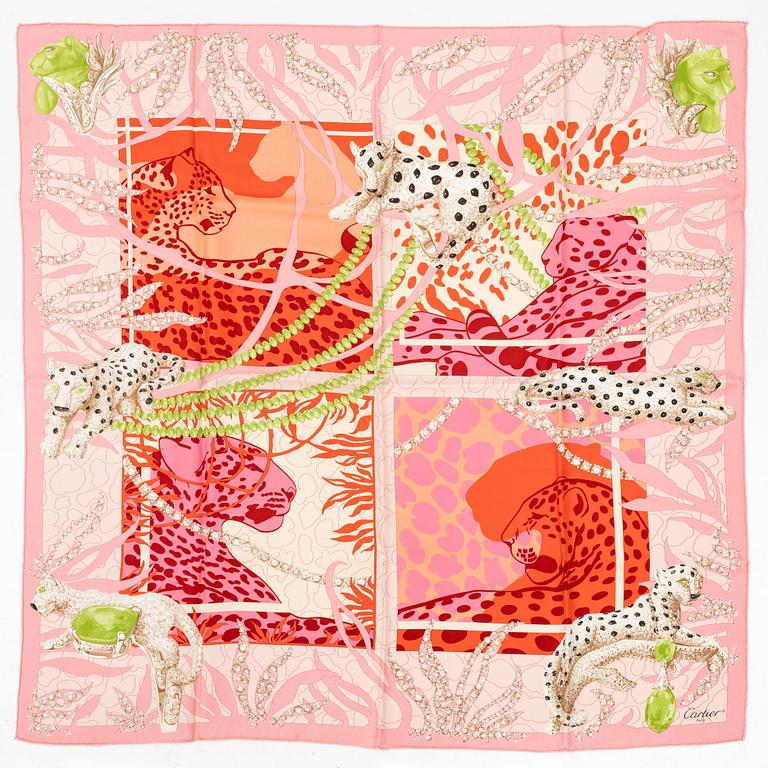 Cartier, a silk scarf.
