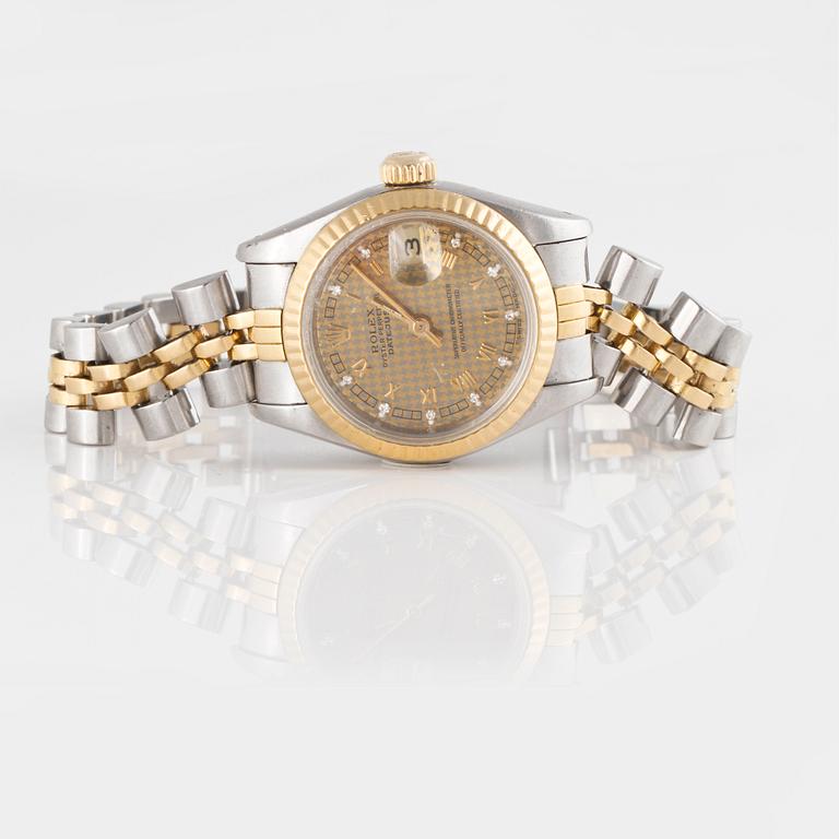 ARMBANDSUR, dam, Rolex, Oyster Perpetual Date, 18K guld samt stål.