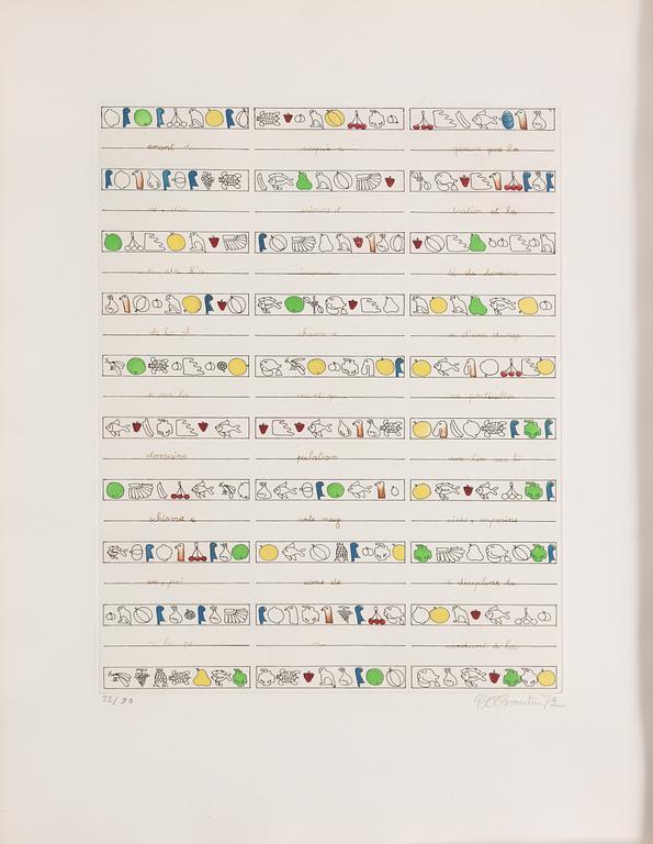 Folder with graphic prints by various artists "Les Hypergraphies".