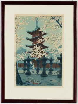 Kasamatsu Shiro, woodblock print in colours, Japan, 1950s.