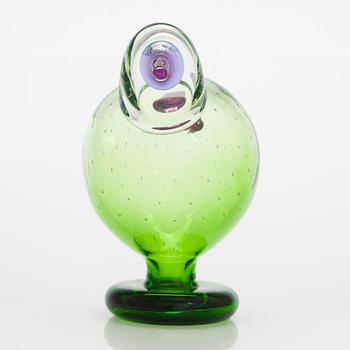 Oiva Toikka, glasfågel, signerad Oiva Toikka IITTALA SCOPE 192.